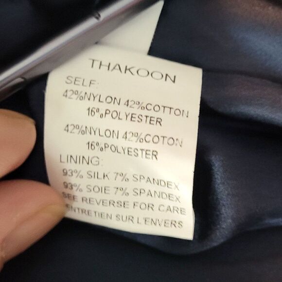 Thakoon Sleeveless Pleated Skater Mini Dress 6 Navy Geometric Polka-dot Italy - Picture 10 of 12